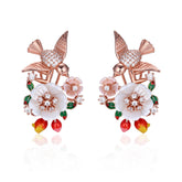 Bird Floral Earring - penelope-it.com